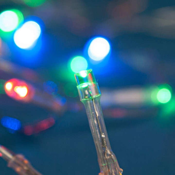 20 LED осветителна система, захранвана с батерии 2,20 м - многоцветна
