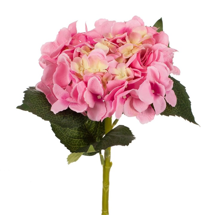 Floare artificiala ortansie roz 56cm