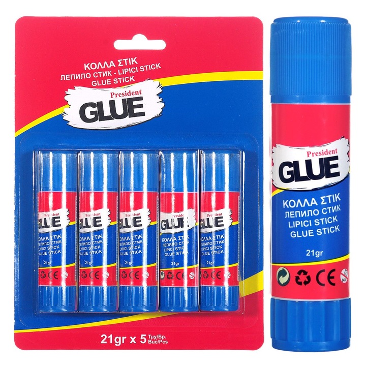 Set Lipici Stick President 21g - 5buc