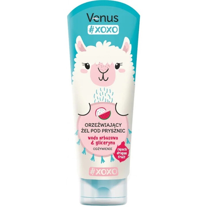 Venus XOXO tusfürdő, 250ml, sárkánygyümölcs aroma, glicerinnel