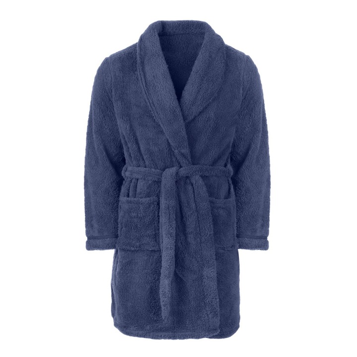 Halat de iarna fleece albastru pentru barbati - one size