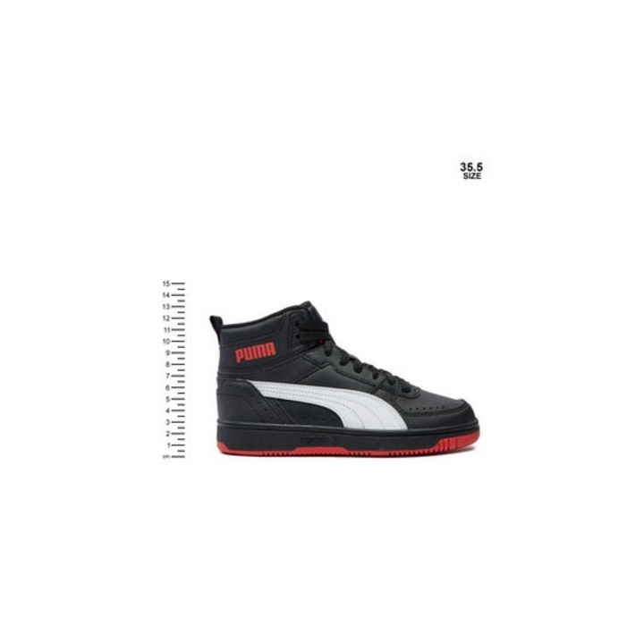 Pantofi sport unisex Puma, 304440571, Piele ecologica, Alb, Alb