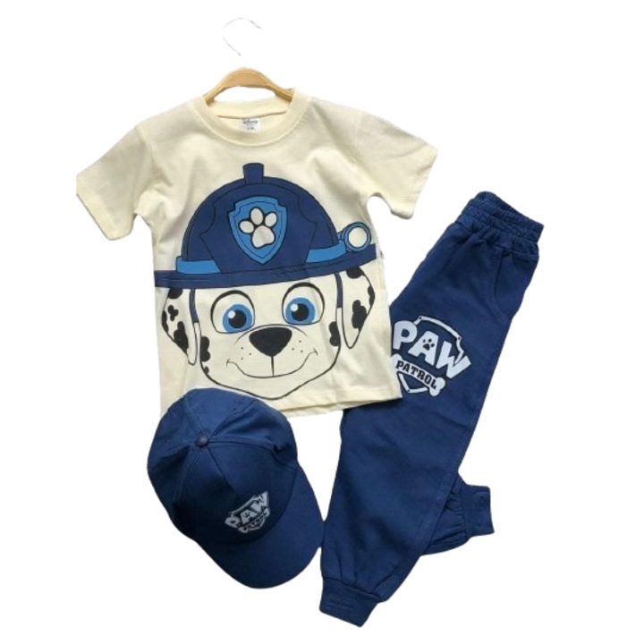 Детски комплект Paw Patrol, за момчета, Бял/Тъмносин