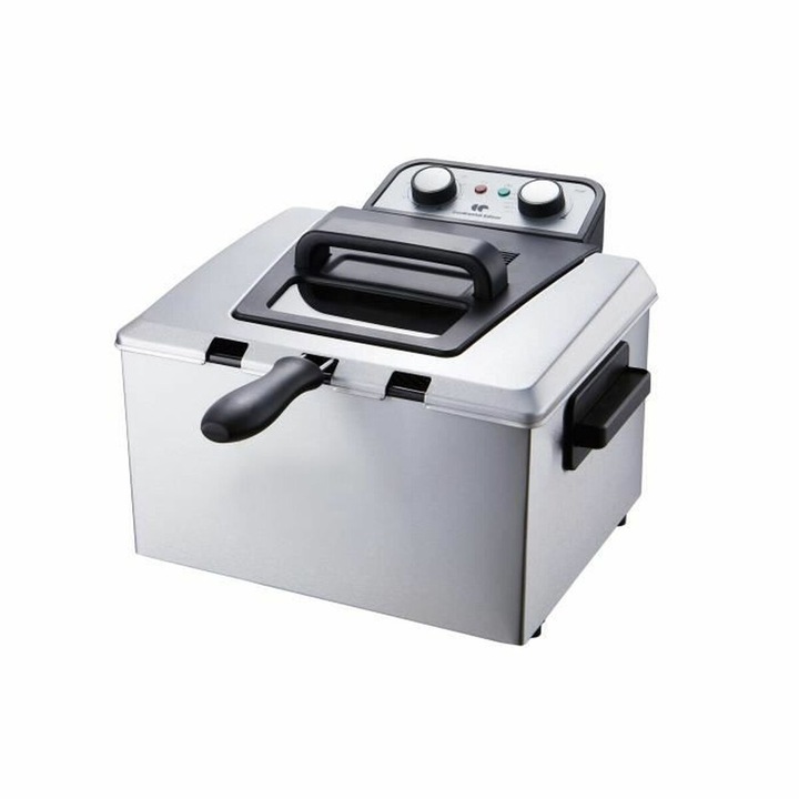 Friteuza cu aer 1400W, 8L, Smart Touch, antiaderenta, neagra