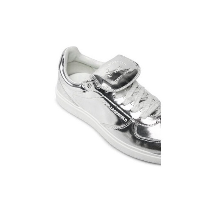 Pantofi sport dama Karl Lagerfeld, 304502064, Piele naturala, 41 EU, Argintiu