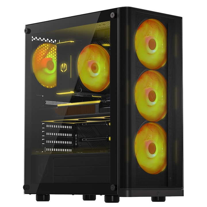 VIST Sistem PC Ryzen 7 7700, Ram 32GB, RX 9060 XT, SSD 1TB nVme, Windows 11 Pro preinstalat