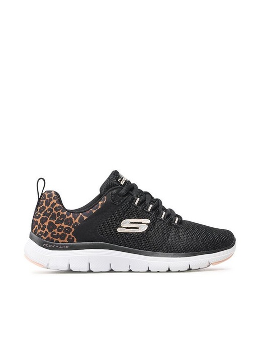 Skechers női sportcipő, 300257173, Textil, Fekete, Fekete