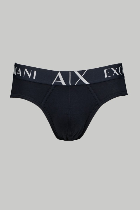ARMANI EXCHANGE, Alsónadrág logós derékpánttal, Sötétkék