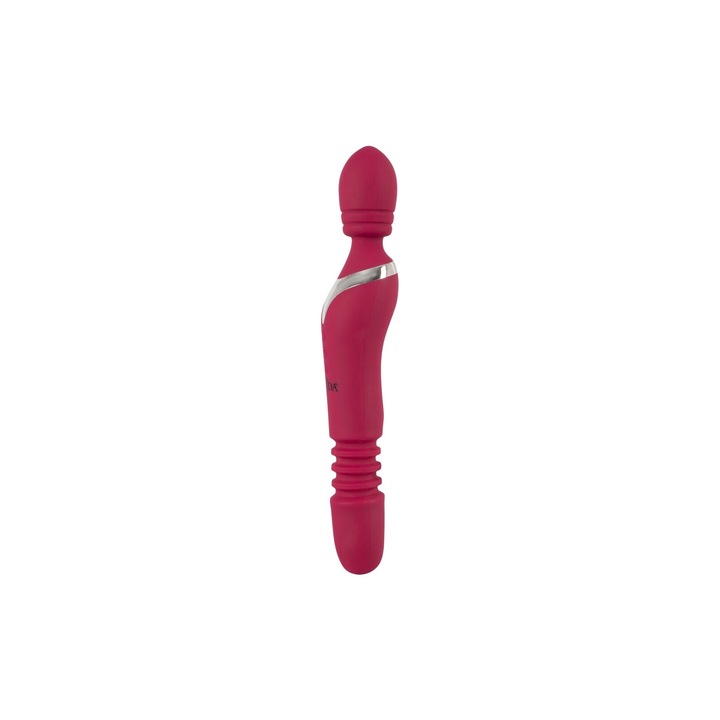 Vibrator Javida cu functie de incalzire si 7 moduri de vibratie, 27cm, silicon, 3.6cm