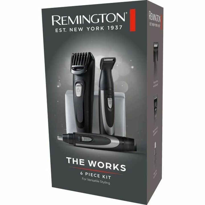 Remington elektromos borotva, fekete, vízálló, 6 db