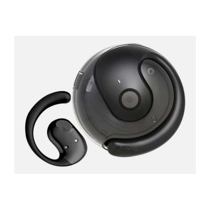 OWS T2 True vezeték nélküli sztereó sportfejhallgató HD Call ENC kettős mikrofonos hifi zajcsökkentő puha szilikon fülhorog design fekete