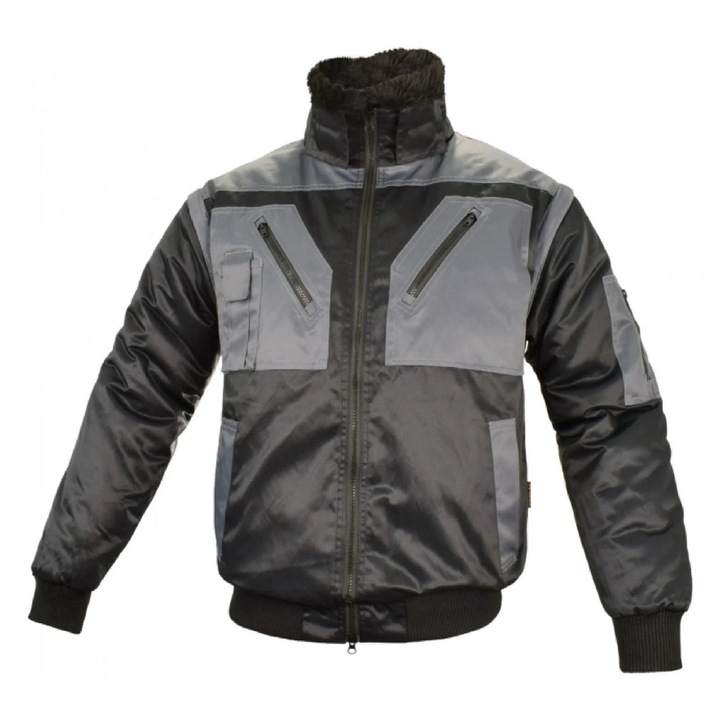 Jacheta de lucru Pilot-Bi, Artmas, Bumbac, Negru/Gri, M