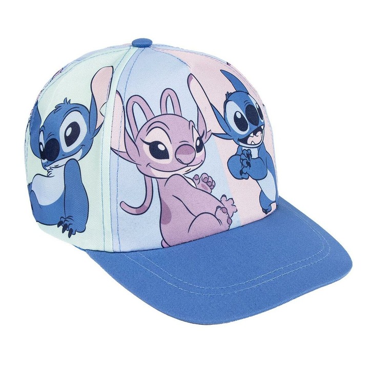 Детска шапка Stitch, синя, 53 см, 100% полиестер