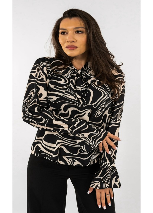 Bluza Neagra cu Detalii Stefania, Negru