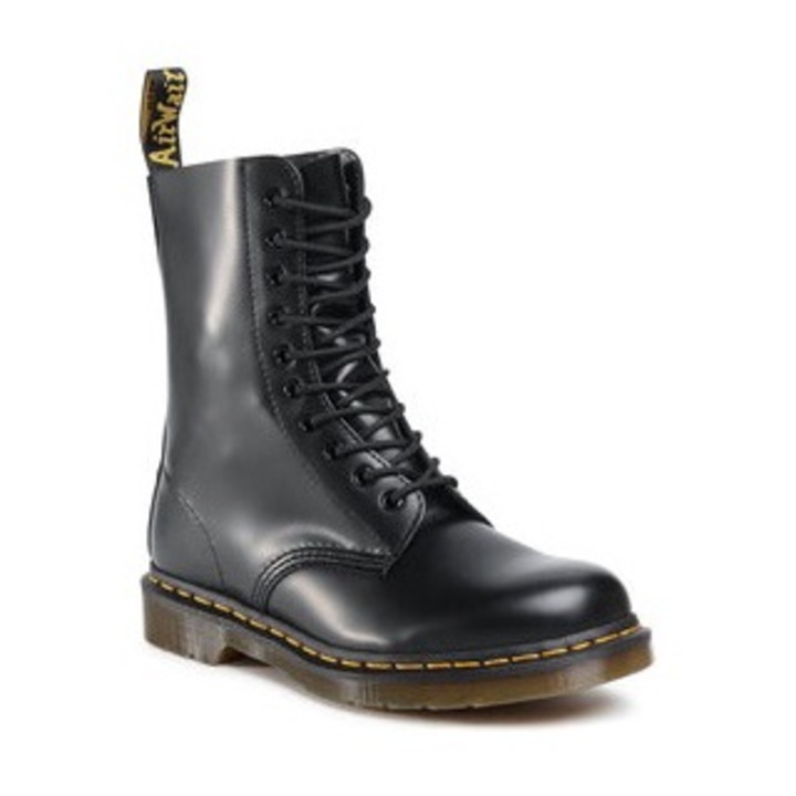 Férfi bakancs 1490 Smooth, természetes bőr, 46797, Fekete