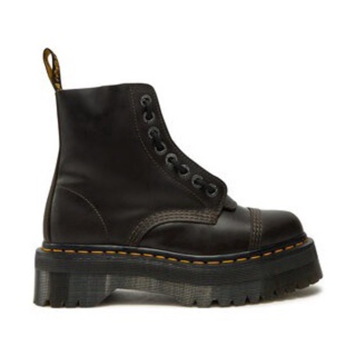 Ghete barbati Dr. Martens Sinclair, maro, material textil, 41 EU