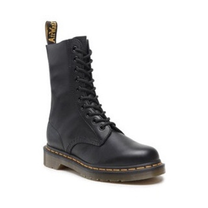 Дамски ботуши Dr Martens Glany 1490, естествена кожа, черни, 36