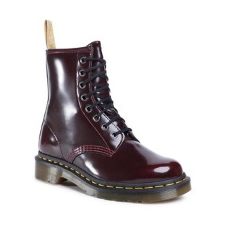 Ghete barbati Dr.Martens Glany Vegan 1460, bordo, 47