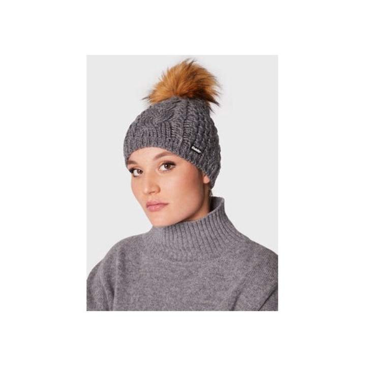 Női téli sapka, Eisbär, szürke