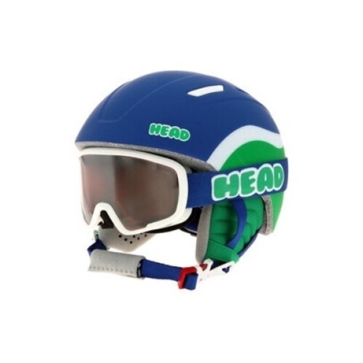 Casca de protectie sport Head Mojo, albastru/verde, plastic