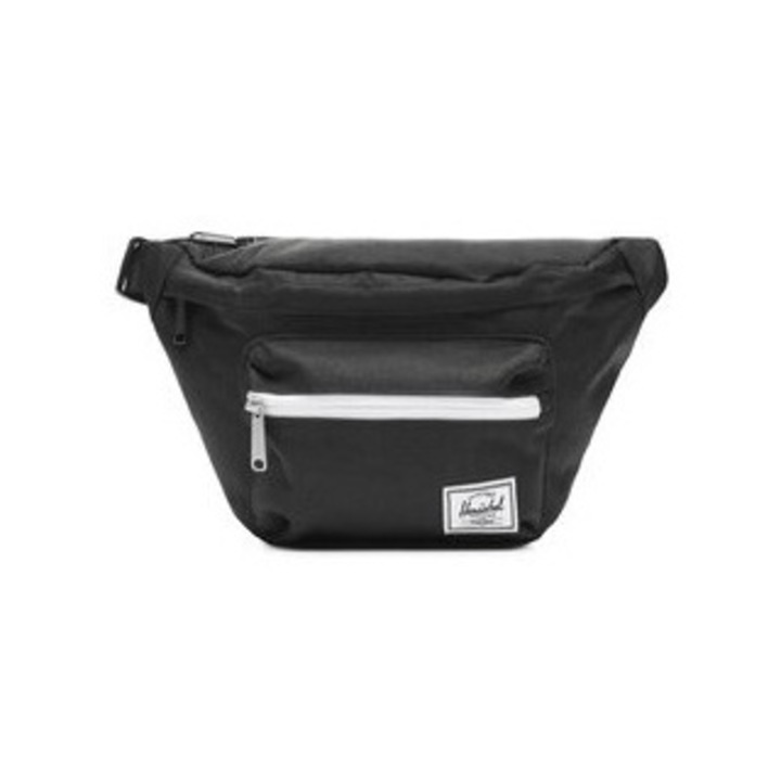 Kézitáska, Herschel Saszetka, poliészter, 21 x 15 x 5 cm, fekete