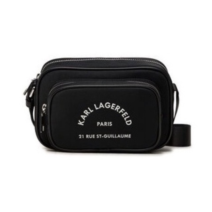 Geanta dama Karl Lagerfeld, neagra, material plastic