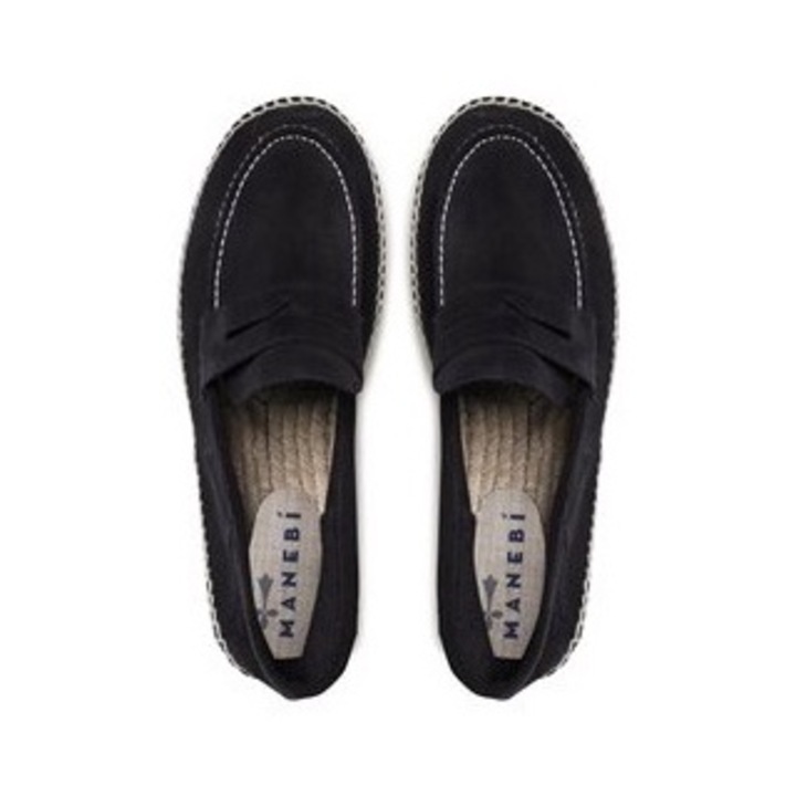 Espadrile dama, Manebi, plastic, bleumarin, 44