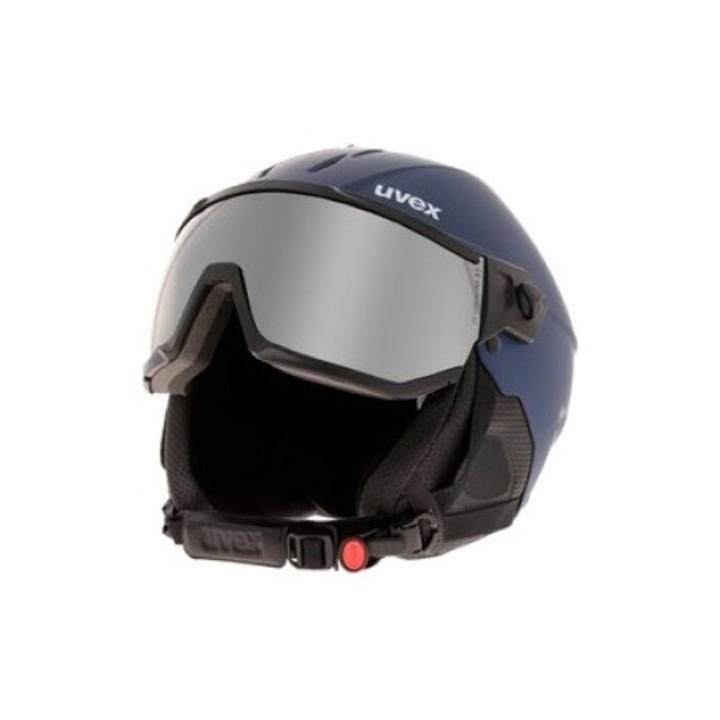 Casca de protectie sport Uvex Instinct visor, granat, material plastic