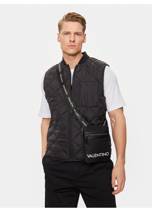 Férfi táska, Valentino, műbőr, fekete, Egy méret INTL