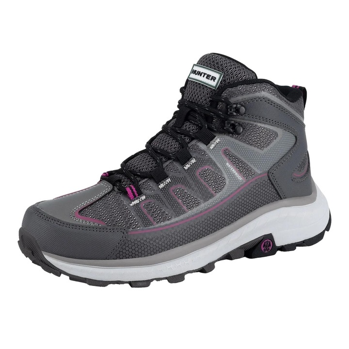 Pantofi sport dama HUNTER, gri, textil