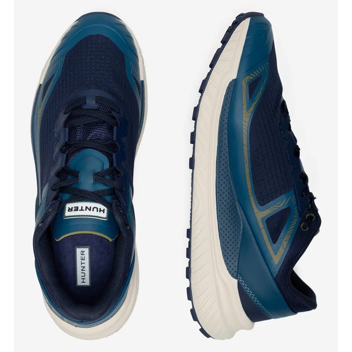 Pantofi sport barbati HUNTER CANYON TRAIL WP, albastri, material textil, 40 EU