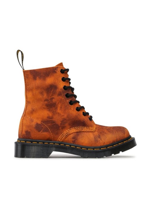 Ghete dama Dr.Martens Glany 1460 Pascal, piele naturala, portocalii, 37