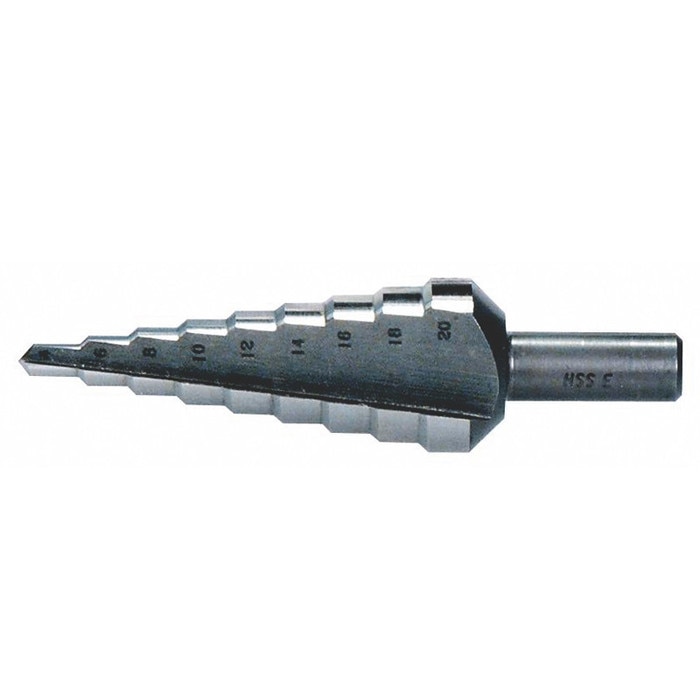 Burghiu in trepte cu canale drepte cu dim. marca Bohrcraft de 20,0-30,0 mm