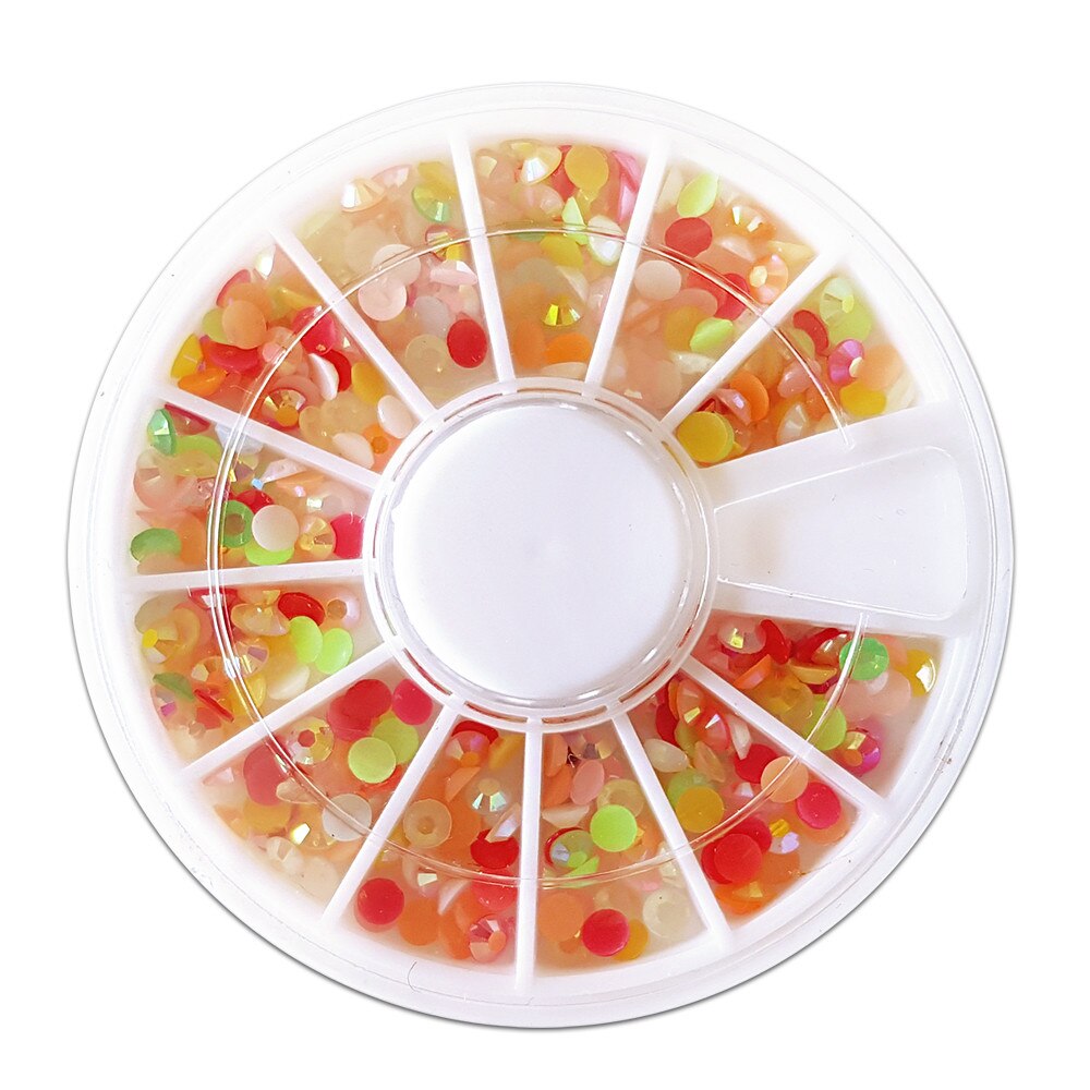 Disc Nail Art Pietricele Din Plastic, Culoare Multicolor, Brand E-Unghii
