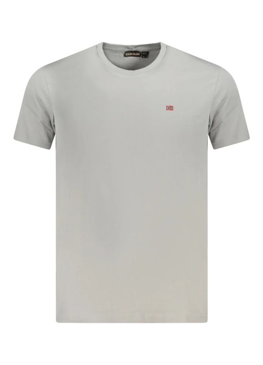 Tricou barbati, Regular fit, Napapijri, Gri deschis