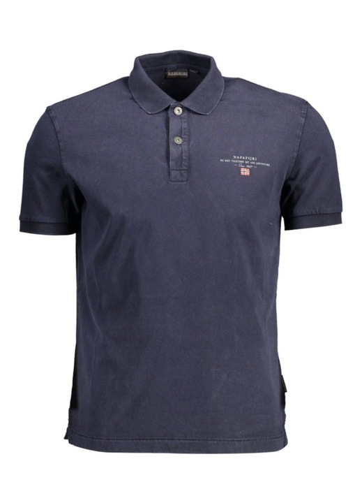 Tricou polo barbati, cu mini logo brodat, Regular fit, Napapijri, Albastru, S