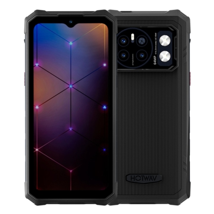 Смартфон Hotwav Cyber 13, 4G, 6.6", 128GB/8GB, 10800mAh, Black