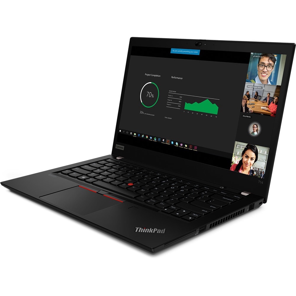 Laptop Lenovo ThinkPad T14 G1 (Intel), 14" FHD IPS, Intel Core i5-10310U 4-core, 16 GB DDR4, 1TB SSD m2 PCIe, Intel UHD Graphics, Windows 10 Pro, 1.55kg Black