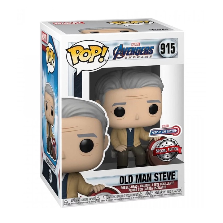Фигурка Funko POP Avengers: Endgame 915 Old man Steve, многоцветна, 10 см