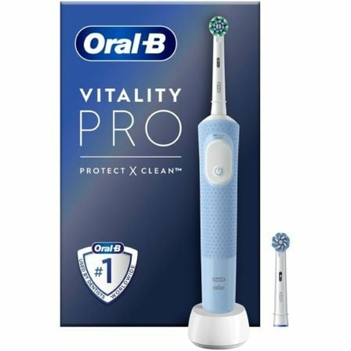 Oral-B elektromos fogkefe, időzítő, fehér/kék, EU dugós típusú