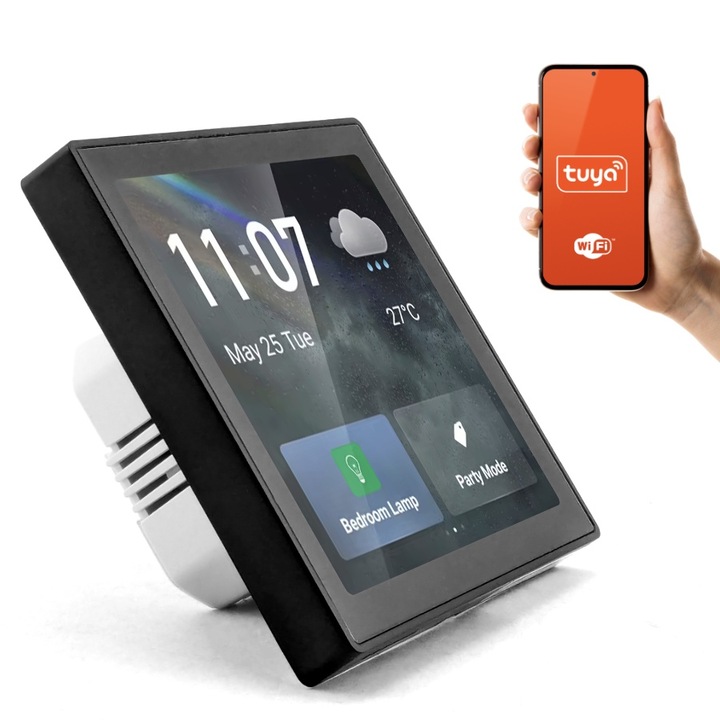 Panel LCD GOMEDIA pentru controlul scenelor, 4.3", Wi-Fi, Zigbee, Bluetooth