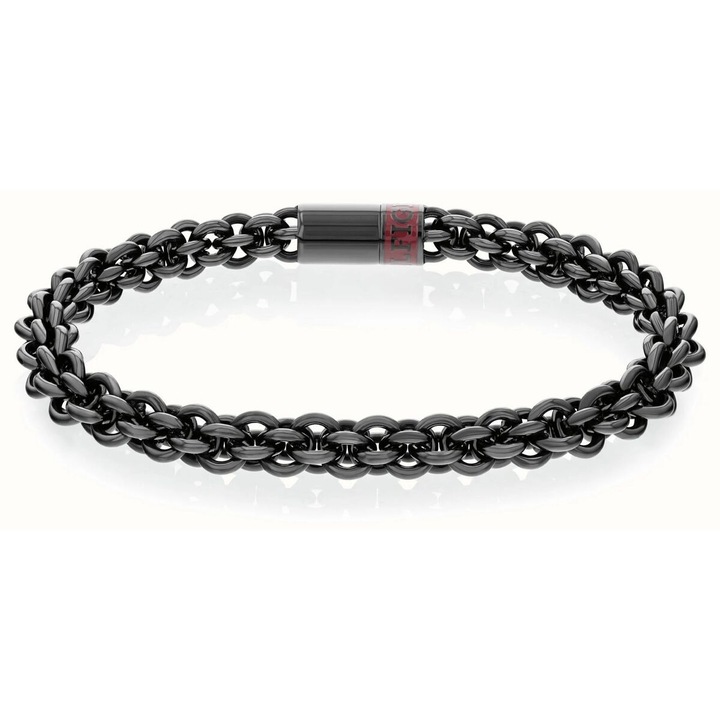 Bratara barbati Tommy Hilfiger, otel inoxidabil, 20 cm, neagra
