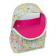 Ghiozdan scolar Disney Princess Bloom, verde si roz, 31x43x13cm, cu padding ergonomic, compartiment pentru notebook
