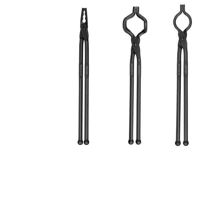 Комплект 3 ковашки клещи, Карбон, 18", Ергономичен дизайн, Черен