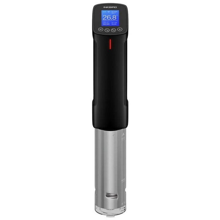 Sous Vide gép, ISV-100W, Wi-Fi vezérlés, 1000W, maximális kapacitás 15L, fekete