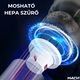 Macvi® hordozható autós és irodai porszívó fúvó és szívó funkcióval, mini, nagy teljesítményű, újratölthető USB-vel