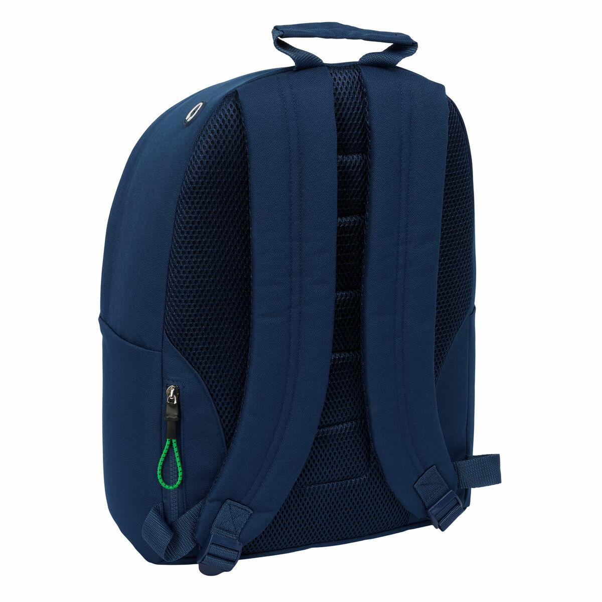 Rucsac laptop Benetton, albastru inchis, 31x41x16cm, compartiment pentru notebook pana la 14.1"