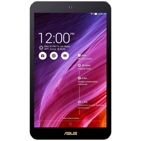 Tableta ASUS MeMO Pad 8 ME181CX-1A048A cu procesor Intel® Quad-Core Z3745 1.80GHz, 8", IPS, 1GB RAM, 16 GB, Wi-Fi, Bluetooth 4.0, Android 4.4 KitKat, Black