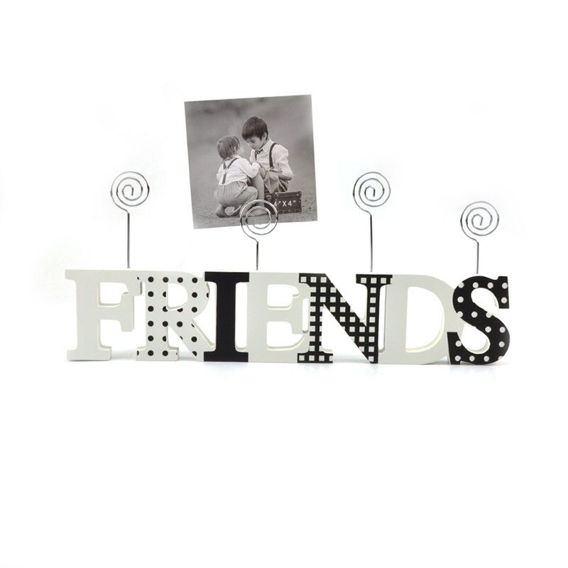 Suport fotografii 4 Friends, 22x14 cm, alb-negru