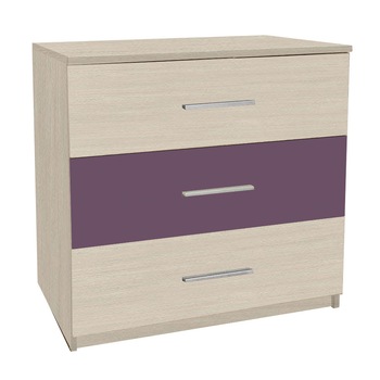 Comoda cu 3 sertare, Ferrara/Violet Comoda cu 3 sertare, Ferrara/Violet